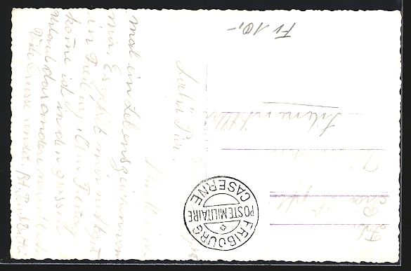 Cartoline postali: AK Fribourg, La Caserne, 1948 – Usato da Berlin venduto da bartko-reher 1