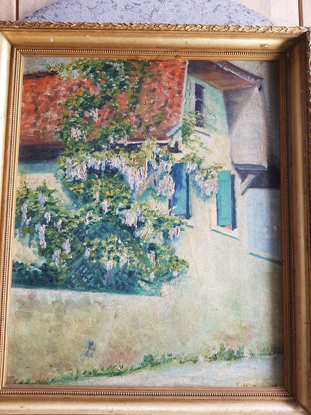 Dipinti: antikes Gemälde, schöner Rahmen - 1918 - W. Bruderer – Usato da Walterswil BE venduto da Lonitti 1