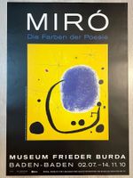 Plakat Juan Miro die Farben der Poesie Museum Frieder Burda