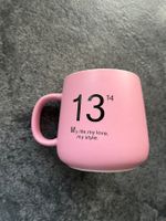 Kaffeetasse, Trinktasse in rosa (neu)