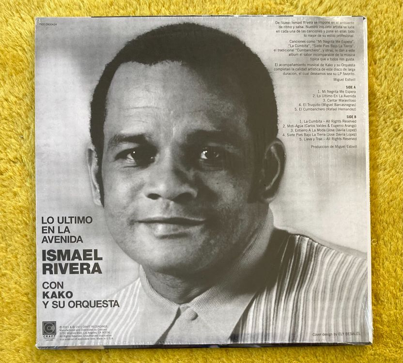 Ismael Rivera - Lo Ultimo En La Avenida Tico Lp (Neu (gemäss ...