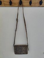 Sac crossbody UNMADE  Imprimé python beige/noir