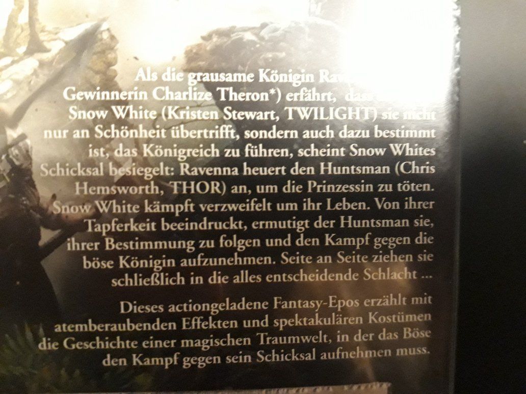 Tutti i DVDs: Snow white and the Huntsman – Usato da Freudwil venduto da Feenland2010 2