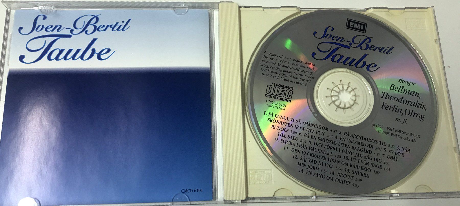 CD: CD- Sven-Bertil Taube sjunger Bellman,... – Usato da Guntershausen venduto da Gloominati 2