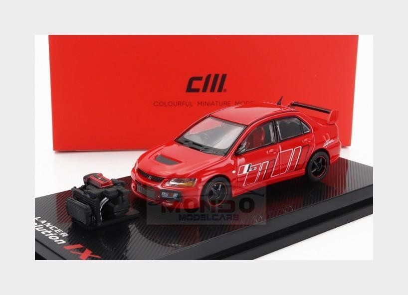 Mitsubishi Modellautos: LANCER EVO IX WITH ENGINE 2003 red 1/64 NEUHEIT – Neu und originalverpackt aus Oberrüti von tomluethi
