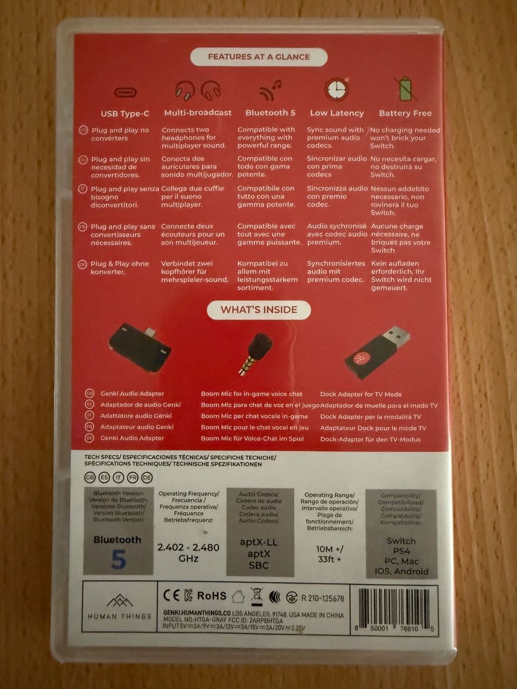 Lecteurs & Adaptateurs: Genki Bluetooth Audio Adapter Neon, Nintendo Switch, PS4, PC – D'occasion à Spreitenbach par Jesset 2