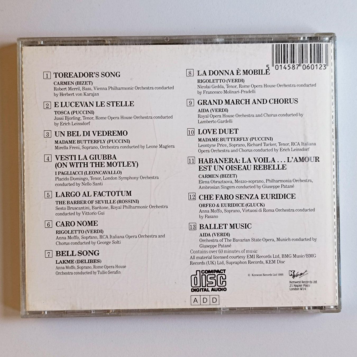 CD: Opern CD "A Night at the Opera Vol. 1"  F7 – Usato da Sessa venduto da fraenklishop 1