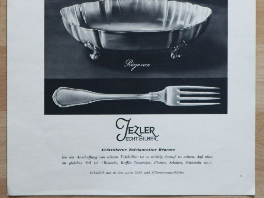 Foto & Immagini: Original Werbung Jezler Echt Silber – Usato da Eschenbach SG venduto da Astalavista 2