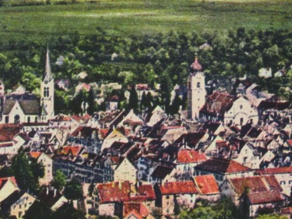 Cartoline postali: Altstätten , Kirche  1923 – Usato da Grenchen venduto da Bluemchen1900