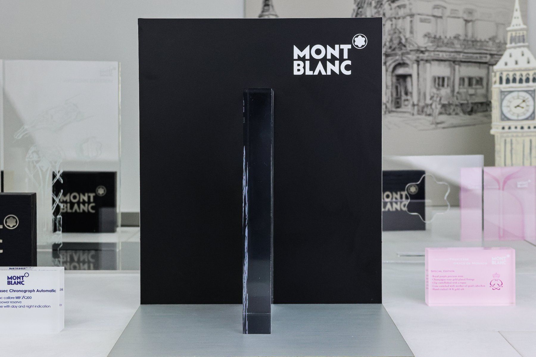 Tutte le decorazioni: NEU - MONTBLANC original "DIVA LINE" Dekor aus Plexiglas – Nuovo (secondo la descrizione) da Kilchberg ZH venduto da Luxury-Goods-CH 3