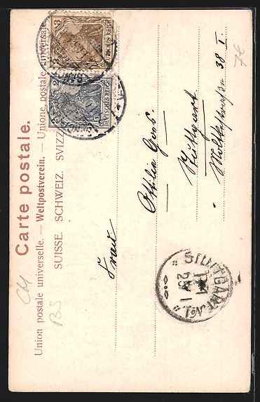 Ansichtskarten: AK Basel, St. Johanntor, 1905 – Gebraucht aus Berlin von bartko-reher 1