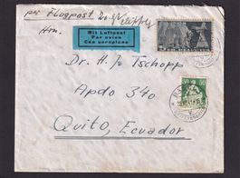 Luftpostbrief Basel -> Quito / Ecuador 28.7.1941 2.Weltkrieg