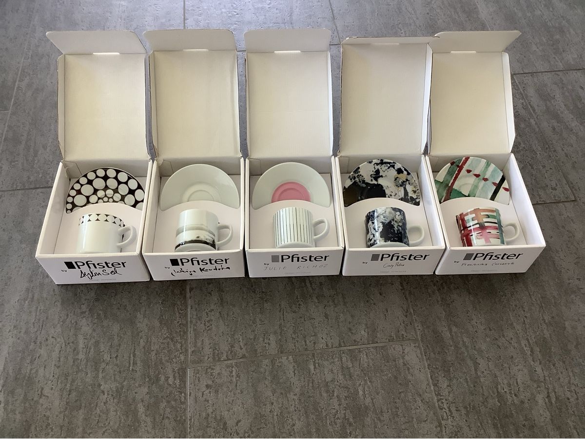 Pfister Tazze: 10 Espresso Tassen Pfister Design – Nuovo e nell'imballaggio originale da Zürich venduto da Ravnjes 4