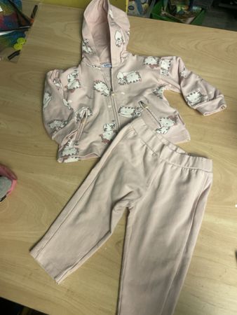 Mayoral Jogginganzug Katze rosa Gr.74 neuwertig