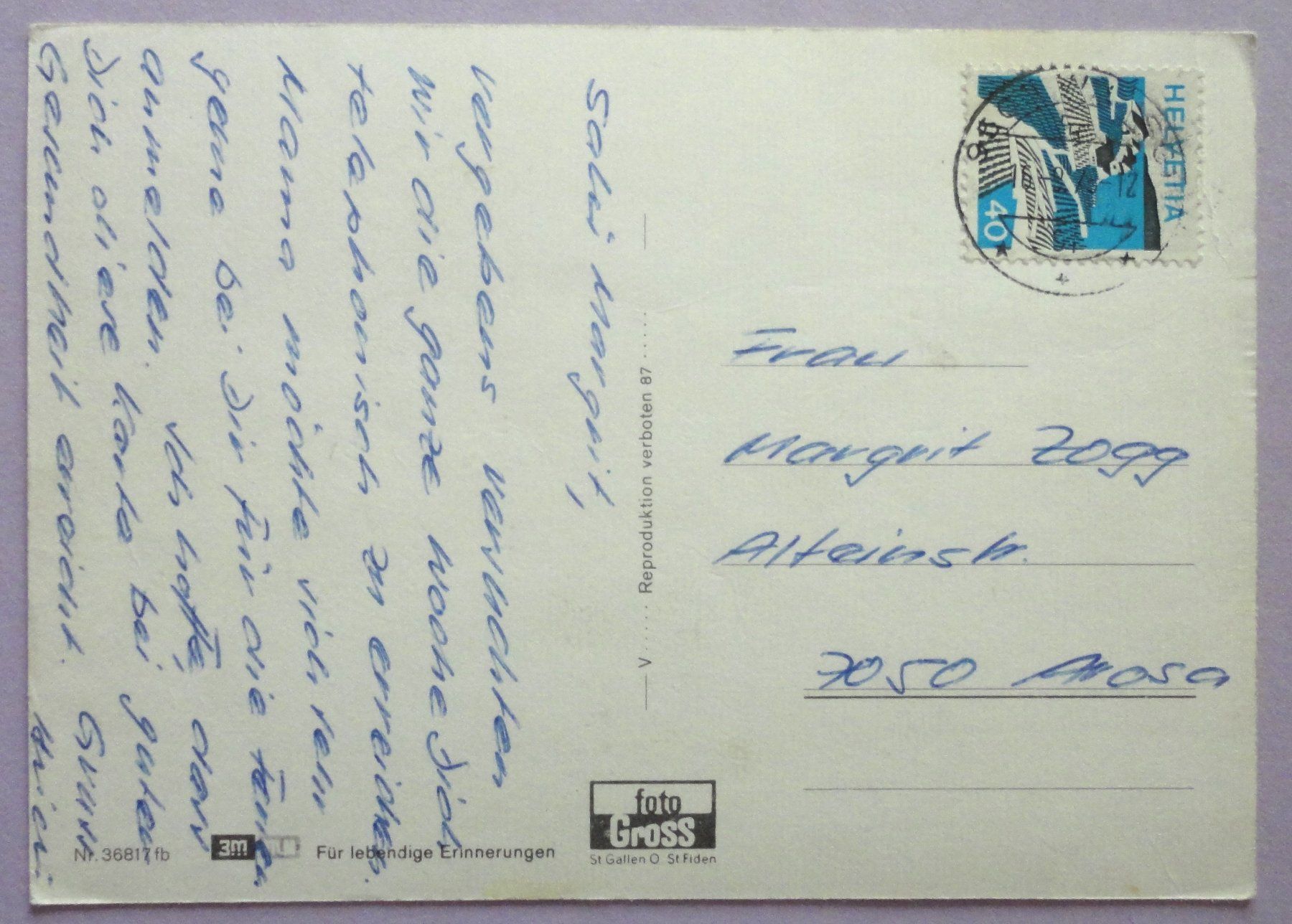 Cartoline postali: Gruss aus Wil – Usato da Fétigny venduto da Billy2miny 1