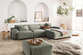 Ecksofa Eastport in Cord turtle rechts