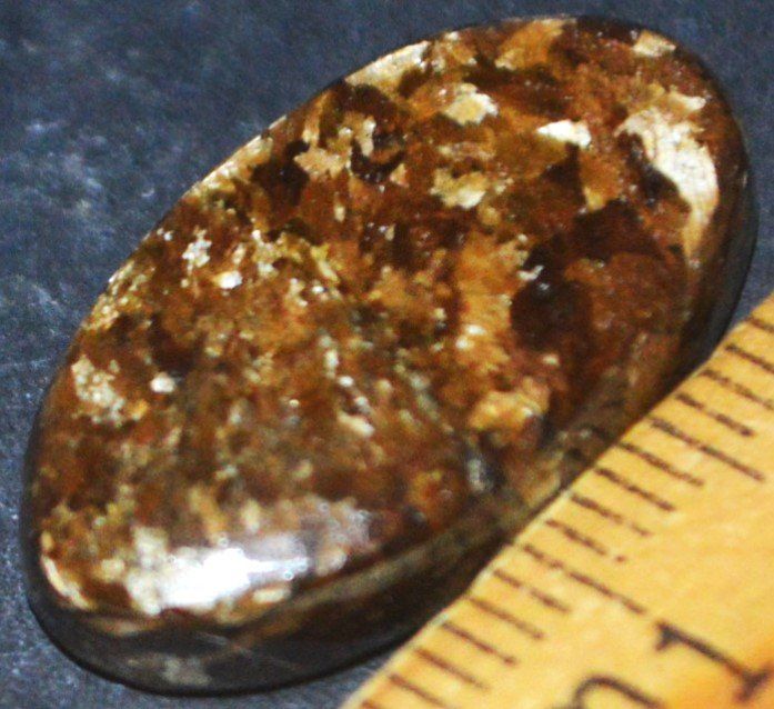 Minerali & Pietre curative: Cabochon L-2202 – Bronzit 23x12mm – Nuovo e nell'imballaggio originale da Goldiwil (Thun) venduto da han_v5b7