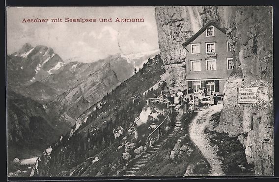 Aescher, Gasthaus zum Aescher mit Seealp | Kaufen auf Ricardo