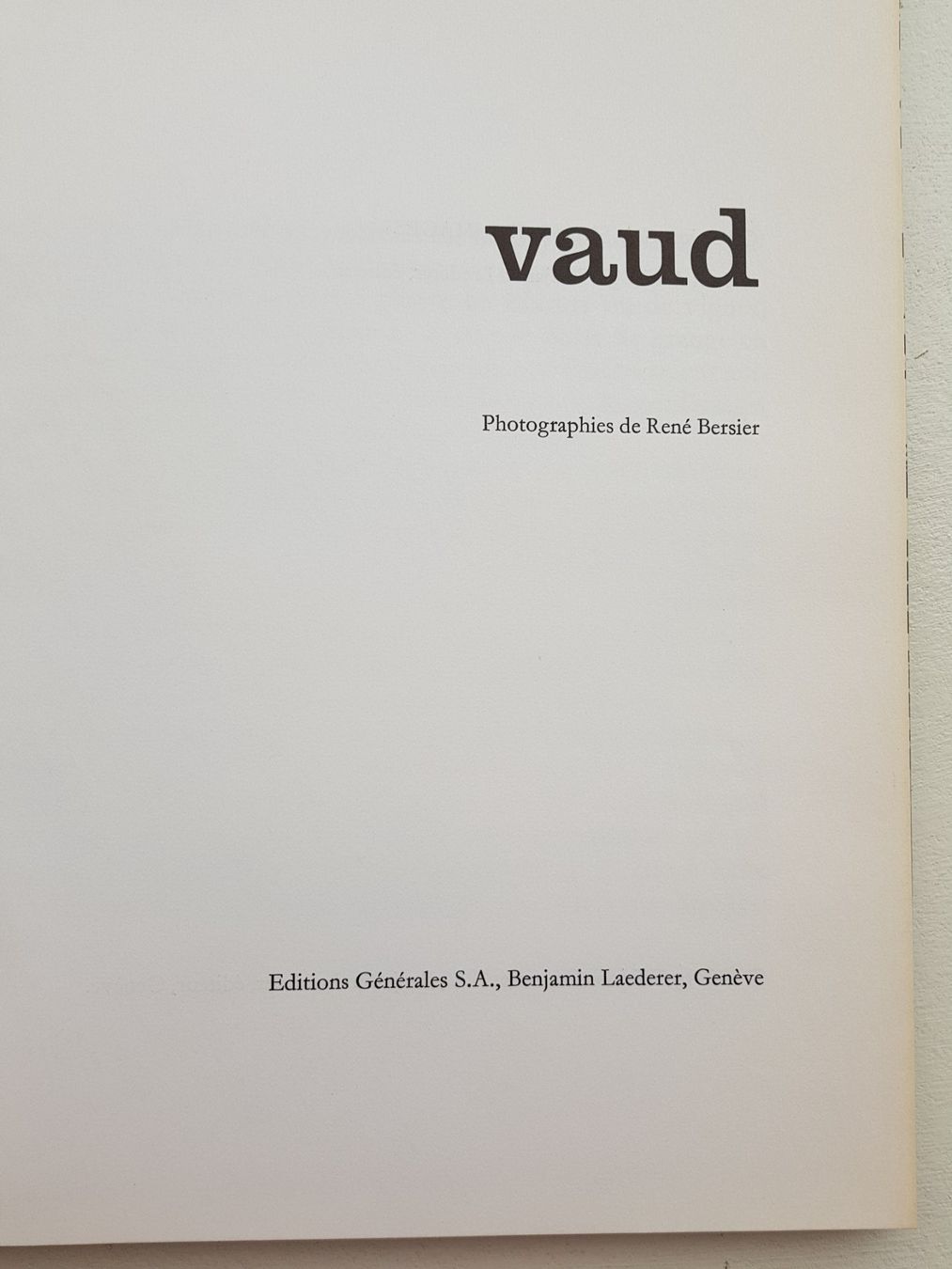 Libri: Vaud - en images – Nuovo (secondo la descrizione) da Lausanne venduto da LasloH 1