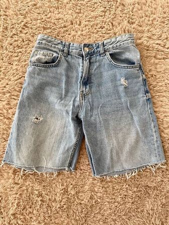 Bershka Denim Bermuda Shorts