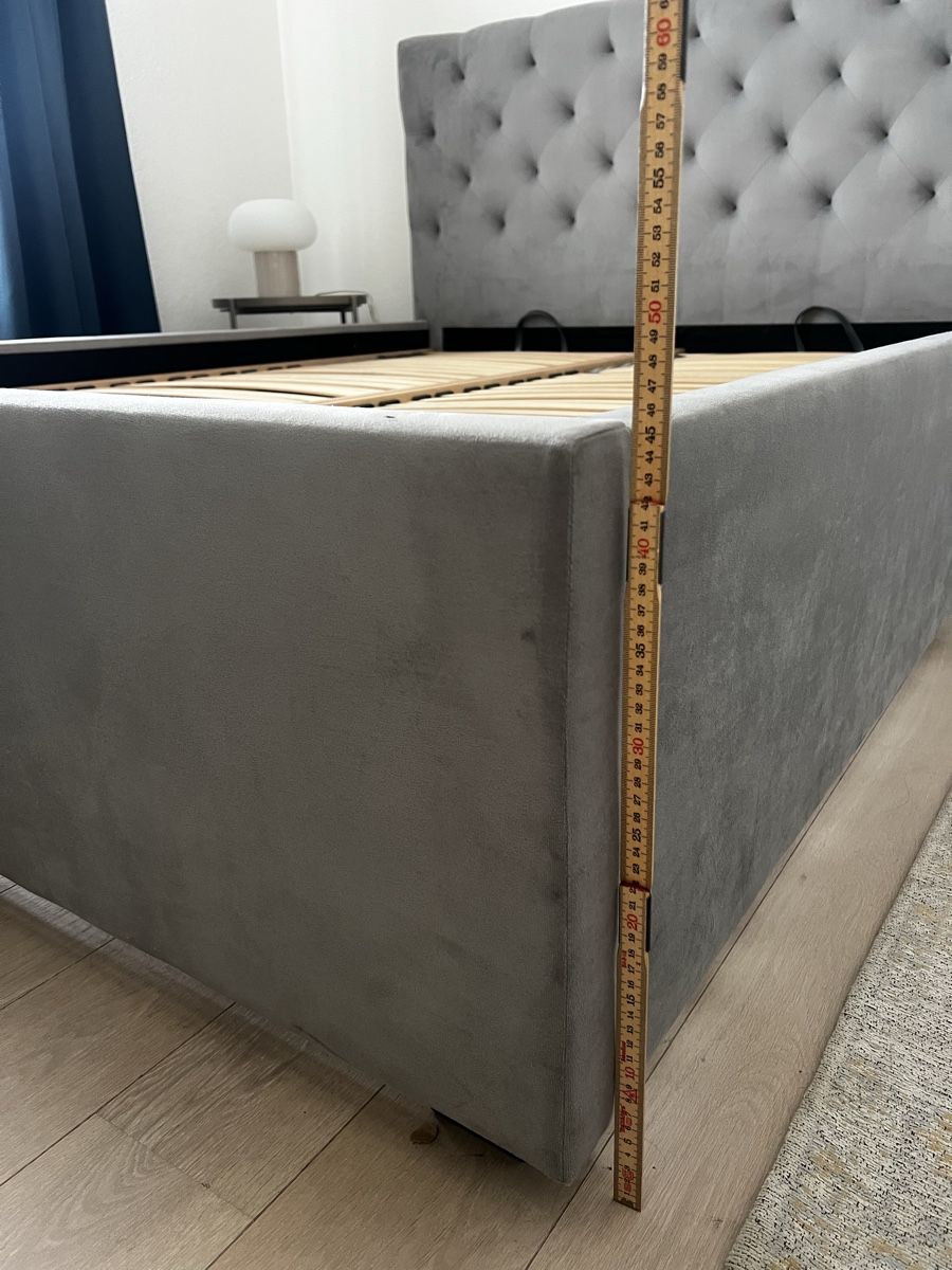 Letti: Boxspringbett grau – Usato da Zürich venduto da shoppingqueen123 3