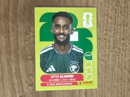 Panini FIFA WM 2026 Sticker Moteb Alharbi KSA 7