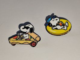 SNOOPY Pins 2er Set - Pizza-Car & Chilling Summer