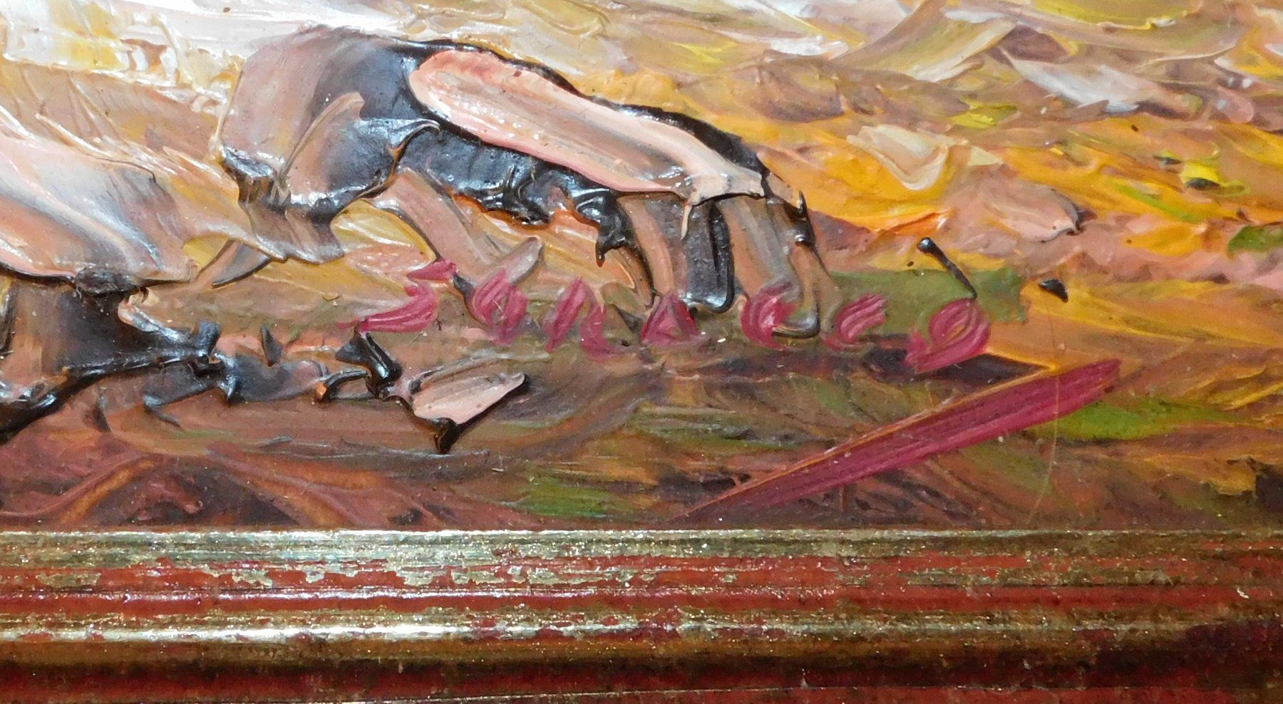 Tableaux: Kunst Ölgemälde Gemälde signiert – D'occasion à Sursee par 76 2