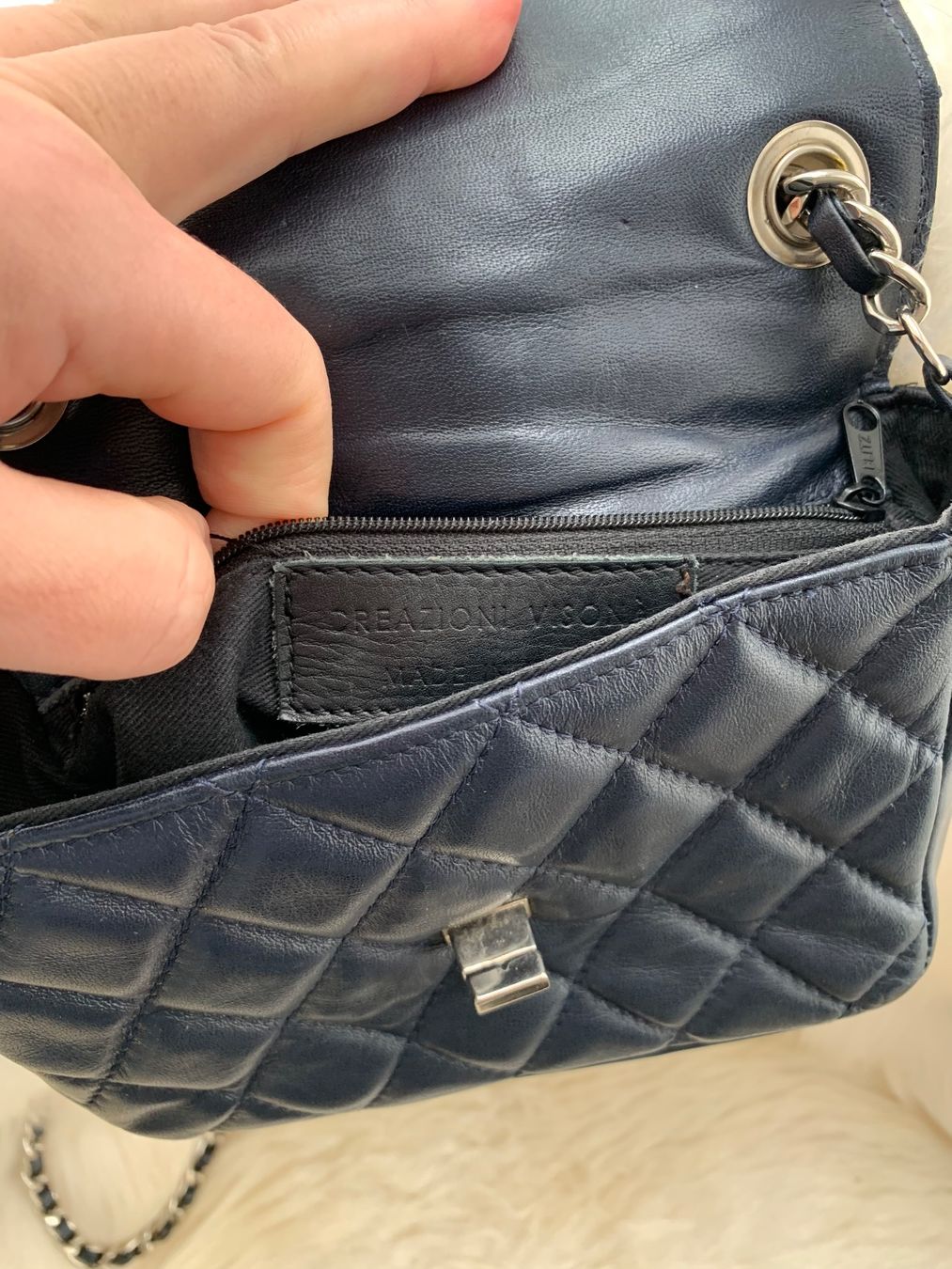 Vera Pelle Borse da donna: VERA PELLE Ledertasche Blau – Nuovo (secondo la descrizione) da Zumikon venduto da NG1979 3