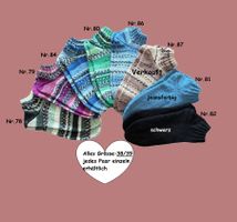 Sneakers-Socken Grösse 38/39 jedes Paar einzeln erhältlich