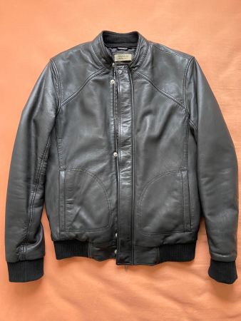 Blouson/bomber en cuir pour homme