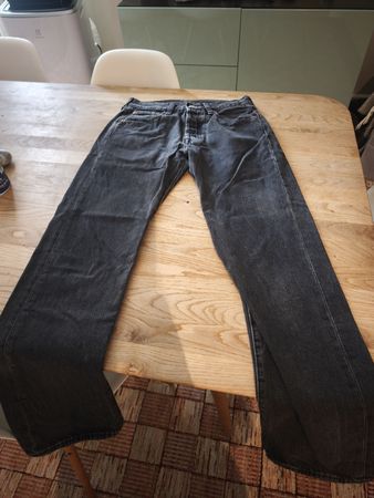 Levi's 501 Jeans W29 L32 Black Used