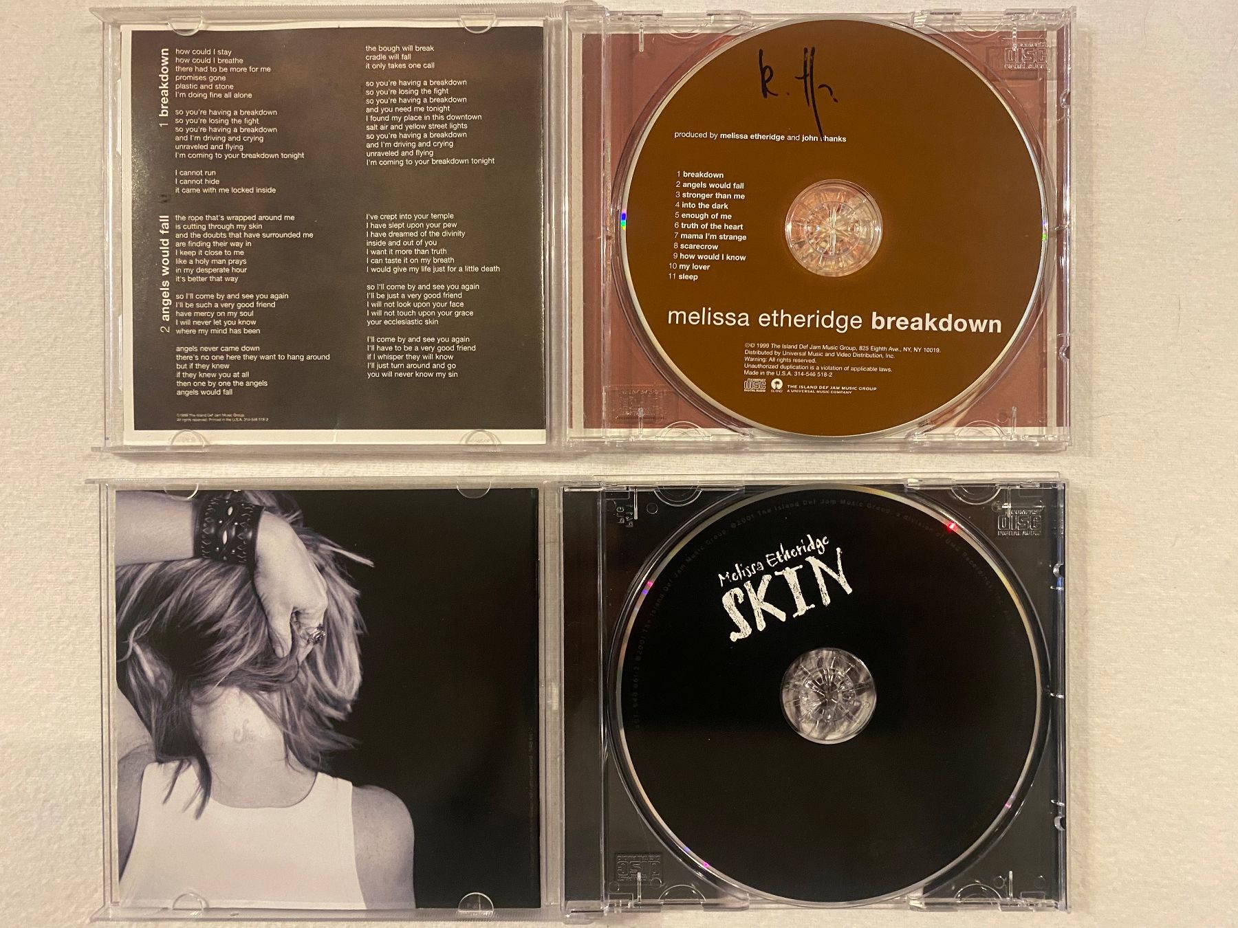 CD: 2 x Melissa Etheridge - Skin / Breakdown – Nuovo (secondo la descrizione) da Duggingen venduto da Kisha010 1