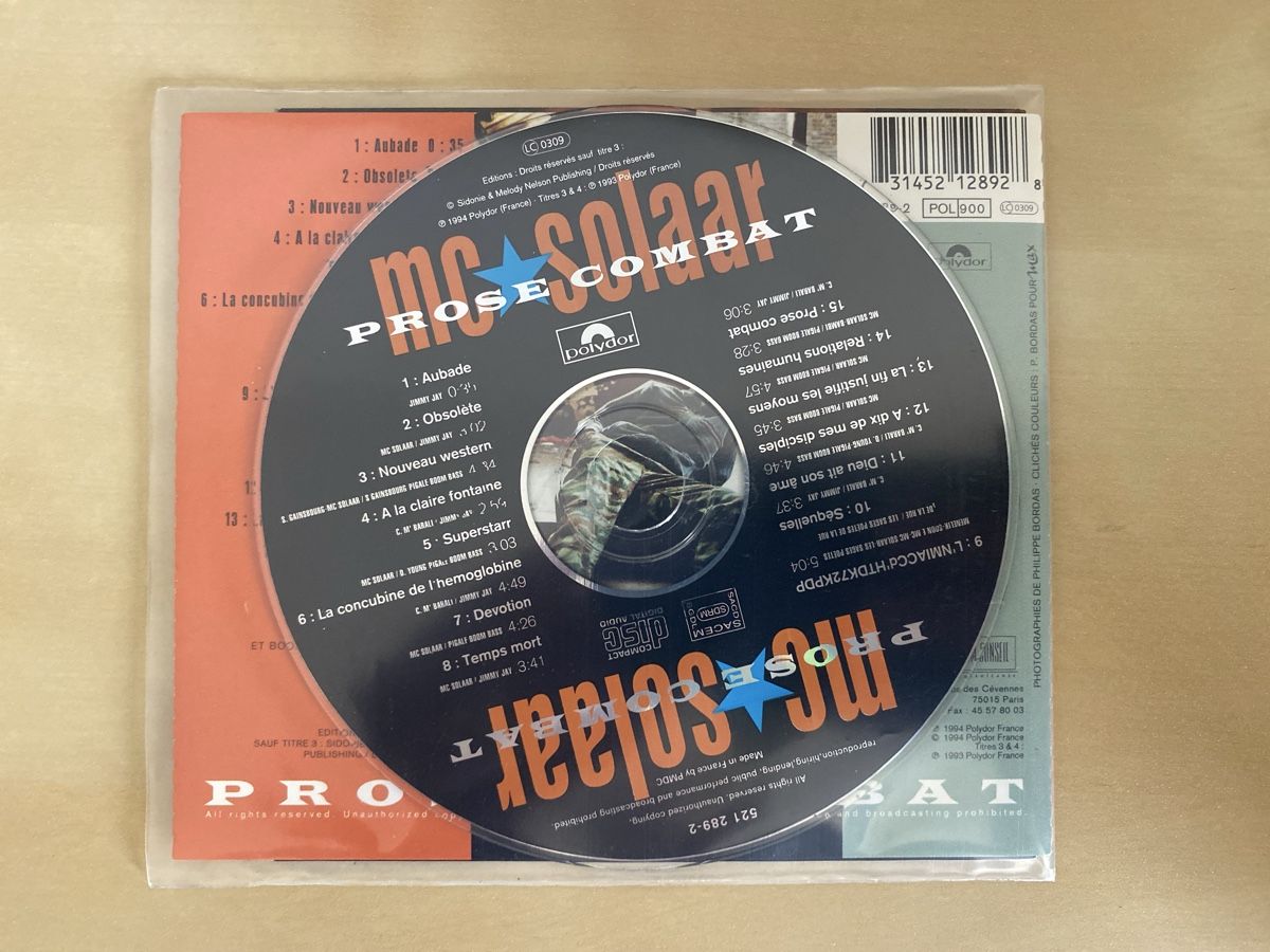 CD: MC Solaar - Prose Combat – Usato da Aarau venduto da AVO99 1