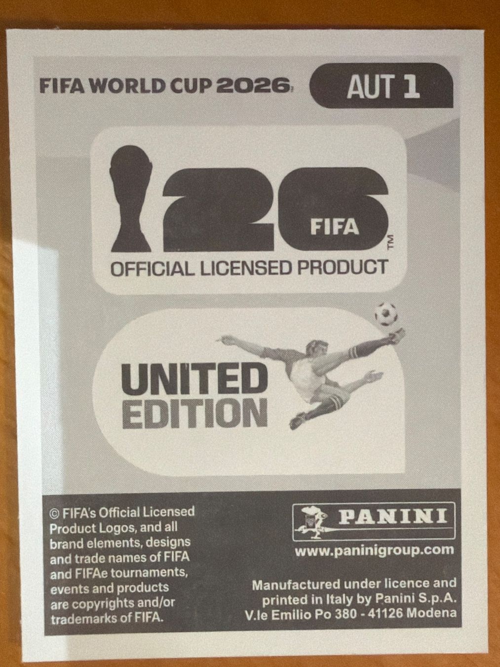 Panini Carte collezionabili: Panini AUT1 – Nuovo (secondo la descrizione) da Susten venduto da Rechnun 1