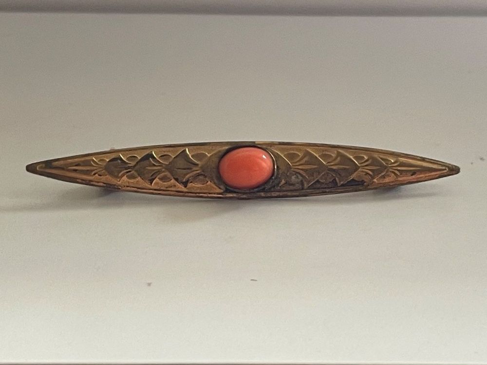 Épingle ancienne Art Nouveau or 18k - France