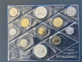 Italien Münzsatz 1996 – 1000 Lire Silber Montal + 500 Silber
