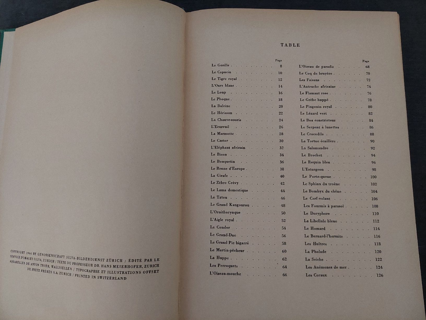 Bücher: Animaux de tous pays – Gebraucht aus Yverdon-les-Bains von pri_x6j6 2