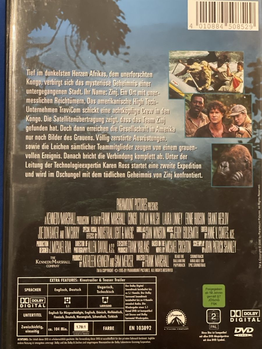Tutti i DVDs: Congo (1995) – Usato da Waldenburg venduto da Mimily33 1