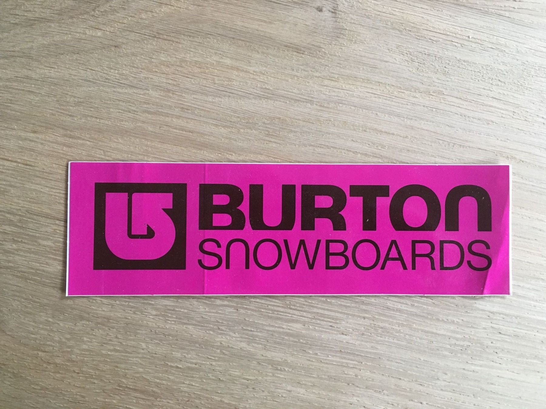 Sticker: BURTON Snowboards Sticker PINK old school – Nuovo e nell'imballaggio originale da Turtmann venduto da stonie_s