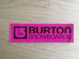 BURTON Snowboards Sticker PINK old school