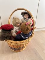 Puppen-Familie mit Knorli und Korb