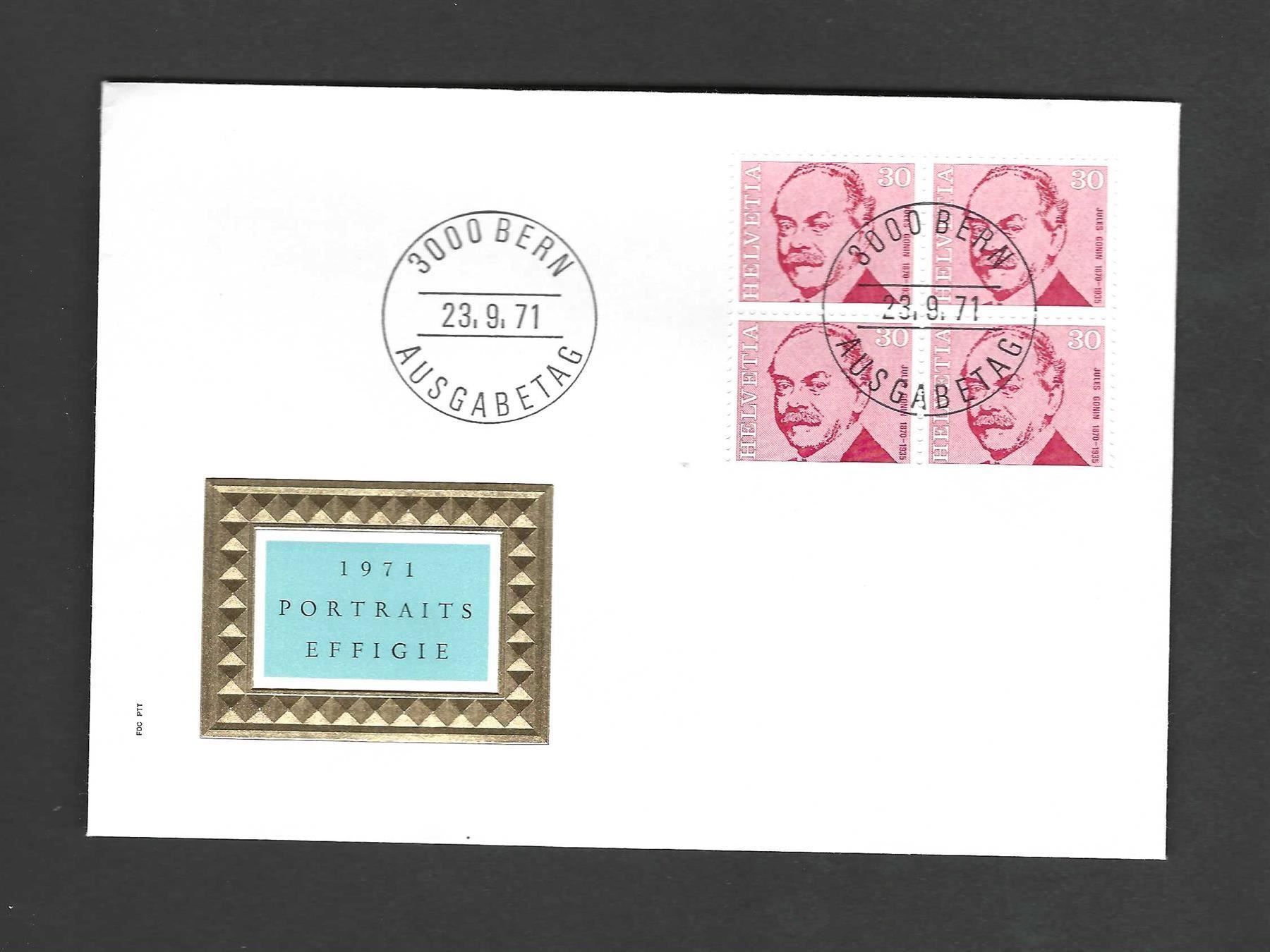 Tutti i francobolli: CH FDC Viereblock 1971 – Nuovo e nell'imballaggio originale da Koblenz venduto da Markenhimmel