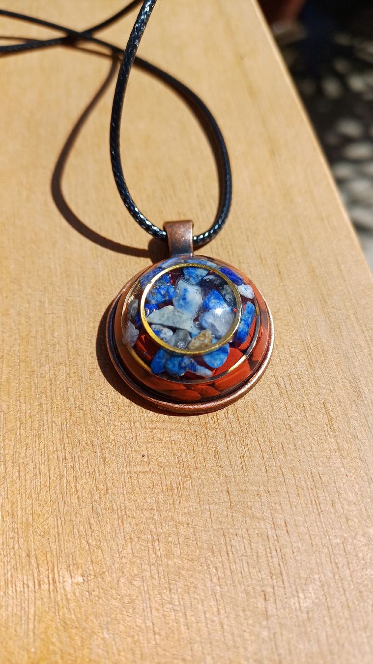 Pendentifs: Anhänger Lapis & Red Jasper – Neuf avec emballage d'origine à Kloten par Epoxygalaxy.ch 4