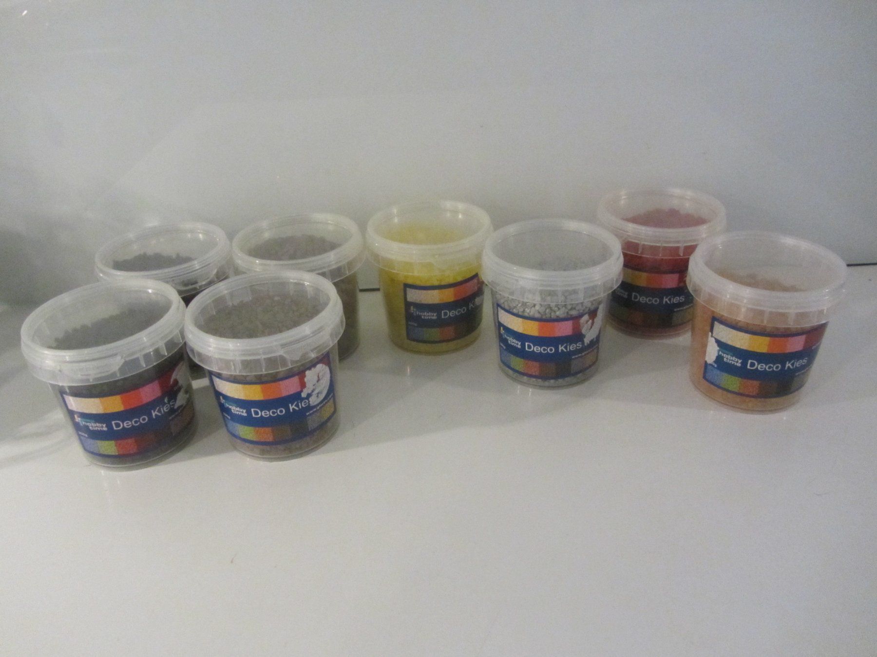 Tutte le decorazioni: 8 D. Deko-Kies à 200 g, 8 Farben – Nuovo e nell'imballaggio originale da Egliswil venduto da chroetli22 3