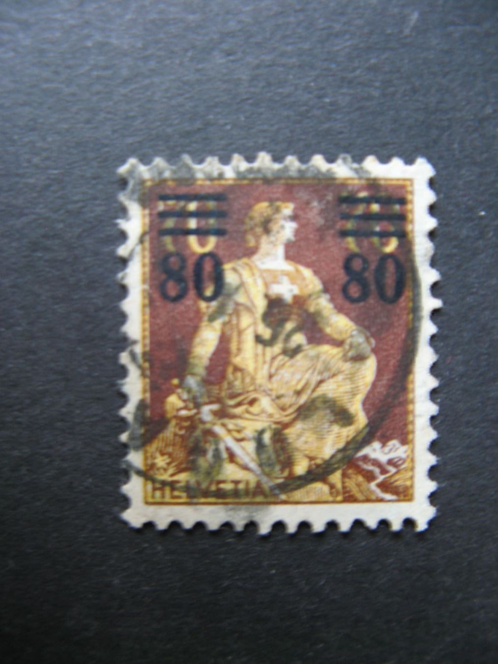 Alle Briefmarken: Helvetia mit Schwert 135, gestempelt – Gebraucht aus Frauenfeld von Interessent1