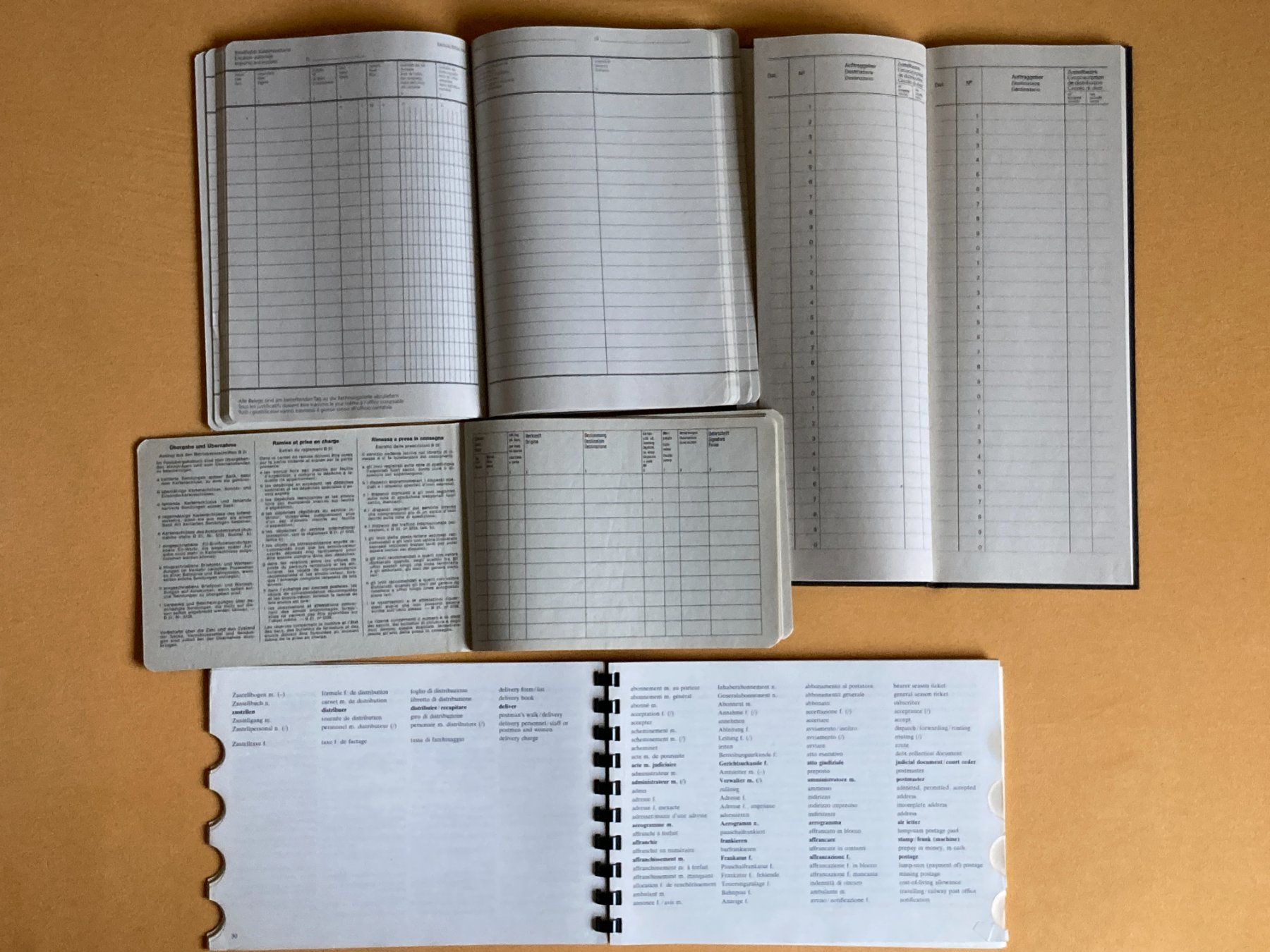 Alle Briefmarken: PTT - alte Formular-Bücher ungebraucht! – Gebraucht aus Buchrain von Blochha 4