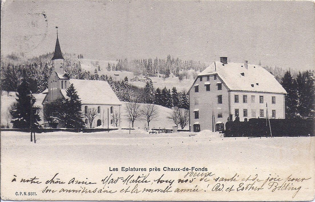 Cartes postales: LES EPLATURES, le train en hiver – D'occasion à Les Verrières par Scampi0