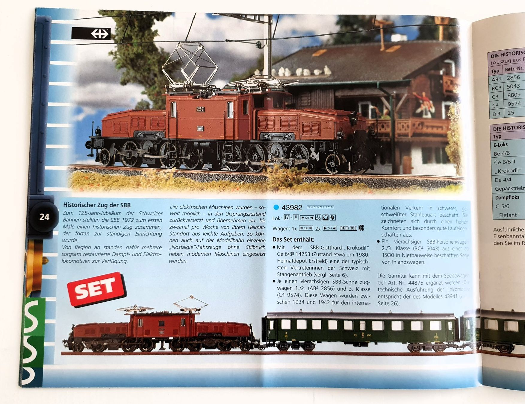 Roco Modellini di ferrovie: Prospectus Wechselstromsystem Roco 1996/97, 1998/99, 2000/01 – Usato da Martigny venduto da Abm1000 1