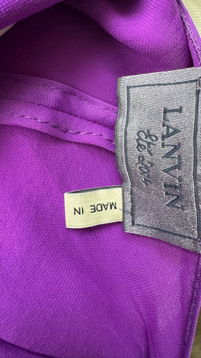 Lanvin Kleider: Lanvin Kleid Paris violett 100 % Polyester – Gebraucht aus Zollikon von rundbsurf 3